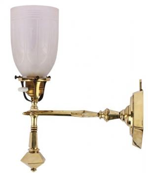 Lamp - brass, glass - 1920