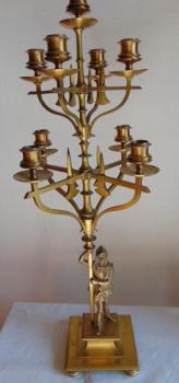 Metal Candelabrum - brass - 1880