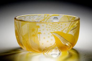 Glass Bowl - clear glass - 1930