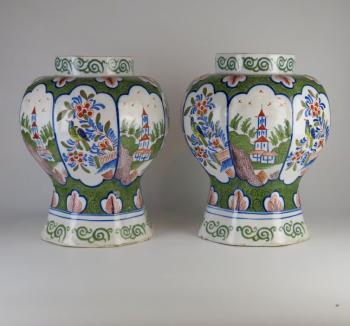 Pair of Porcelain Vases - stoneware - 1750