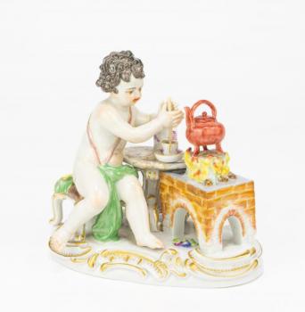 Meissen Porcelain Figural Group - Míšeň - 1910