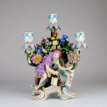 Porcelain Candle Holder - Johann Joachim Kändler (1706 – 1775) - 1750