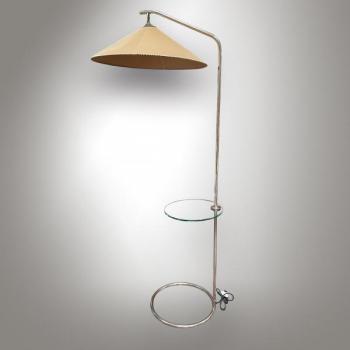 Floor Lamp - nickel, glass - 1930