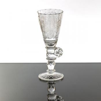 Glass Goblet - clear glass - 1910