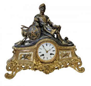 Mantel Clock - bronze - 1880