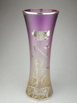 Vase - glass, silver - 1905