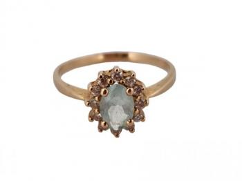 Ladies' Gold Ring - gold, diamond - 1960