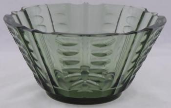 Smoked glass bowl - Art deco
