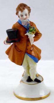 Man with hat and bouquet - Rudolstadt, Volkstedt