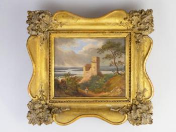 Landscape - canvas - Adolf Kaufmann - 1870