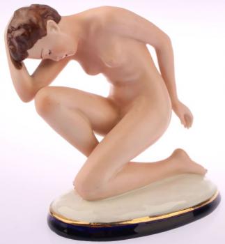 Porcelain Girl Figurine - porcelain - 1940