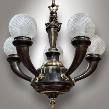 Brass chandelier T 5533
