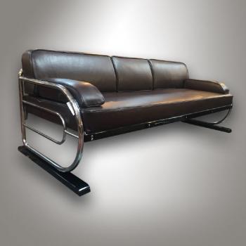 Sofa - solid beech, chrome - 1935
