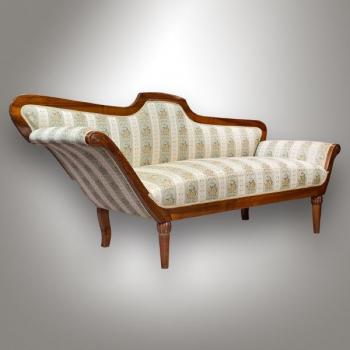 Sofa - solid walnut wood - 1850