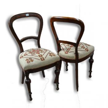 Pair of Chairs - solid wood - 1910