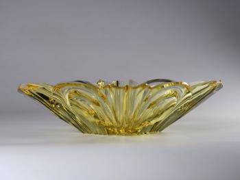 Glass Bowl - glass, citrine - 1930