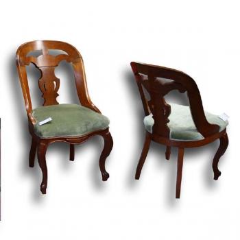 Pair of Chairs - walnut wood - 1940