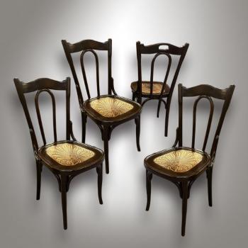 Four Chairs - solid beech, plywood - 1930
