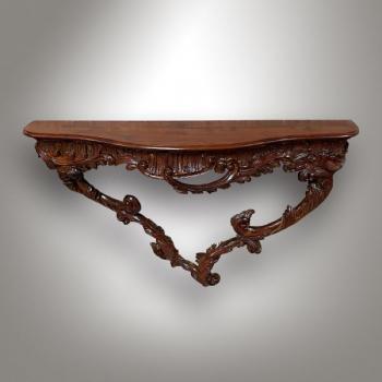 Console Table - solid beech, solid oak - 1850