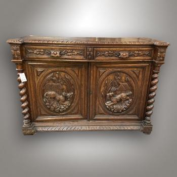 Commode - solid walnut wood - 1870