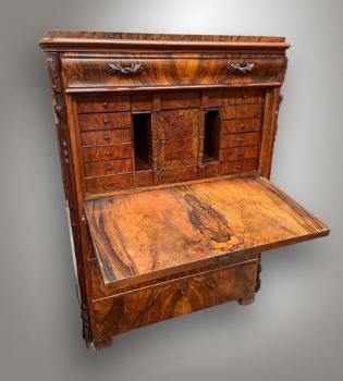 Cabinet - solid oak, walnut burr - 1870