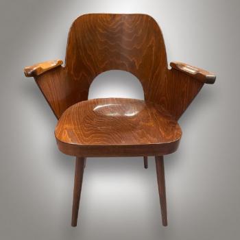Armchair - solid beech, plywood - Oswald Haerdtl (1899 - 1959 Austria) - 1963