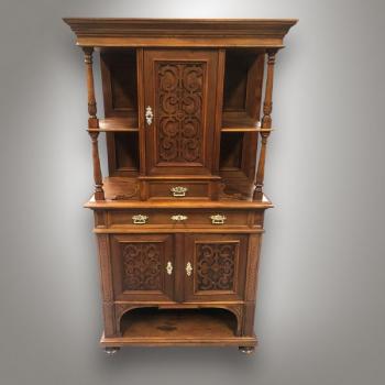 Cabinet - solid oak - 1880