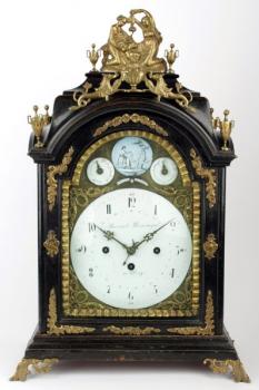 Mantel Clock - wood, brass - Bernard Biswanger - 1770