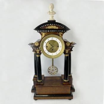 Mantel Clock - bronze, marble - 1830