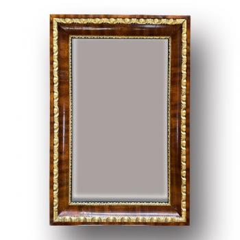 Mirror - walnut wood, mirror - 1860