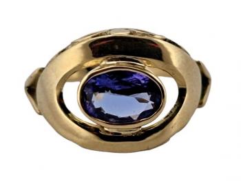 Ladies' Gold Ring - gold, tanzanite - 2000