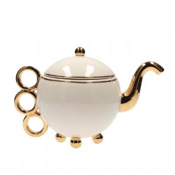 Rudolf Stockar: Porcelain teapot gold line