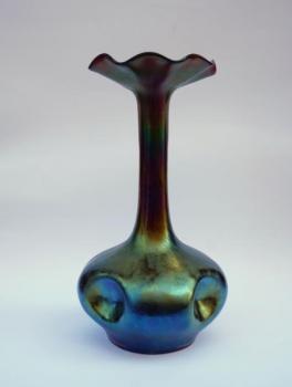 Vase - iridescent glass - Rindskopf Teplice - 1910