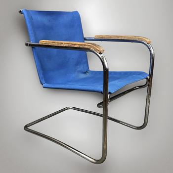 Armchair - wood, chrome - Lorenz Anton (1891-1964) - 1930