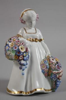 Porcelain Lady Figurine - Březová - Pirkenhammer - 1913