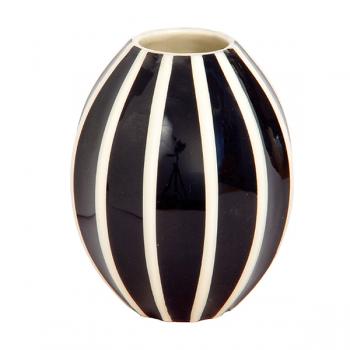 Vase convex small black stripe