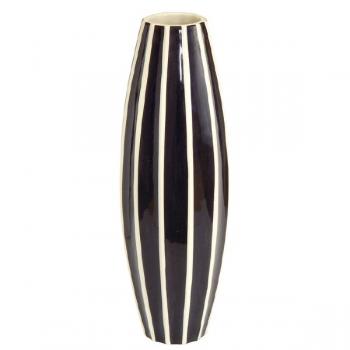 Pavel Janák: Vase convex large black stripe