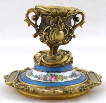 Porcelain candelabras - bronze - 1840