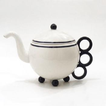 Rudolf Stockar: Porcelain teapot cobalt blue