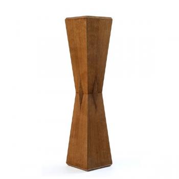 Cubist pedestal made of oak wood