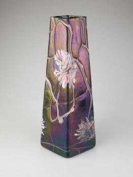 Vase - glass violet - Pallme-Koenig & Habel - 1910