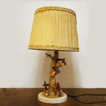 Figural Lamp - M. J. Hummel, W. Goebel Porzellan Fabrik Germany - 1950