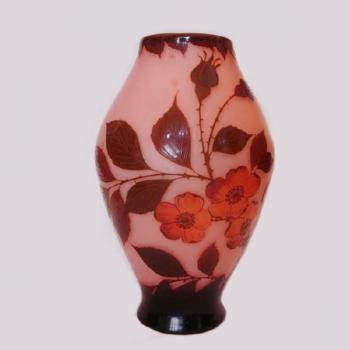 Vase with butterfly