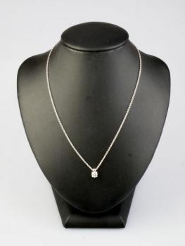 Necklace - white gold, diamond - 2020
