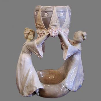 Flowerpot - ceramics - Wiena, made in Austria - 1915