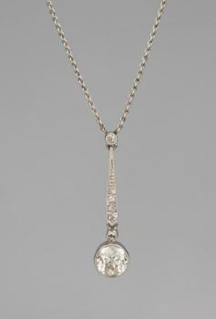 Platinum Necklace - platinum, diamond - 1925
