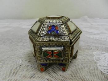 Box - brass, porcelain - 1930