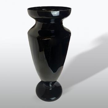 Vase - black glass - Friedrich Egermann (1777 - 1864) - 1995
