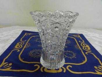 Vase - glass, cut glass - 1930