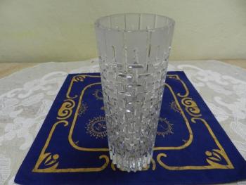 Vase - glass, cut glass - 1975